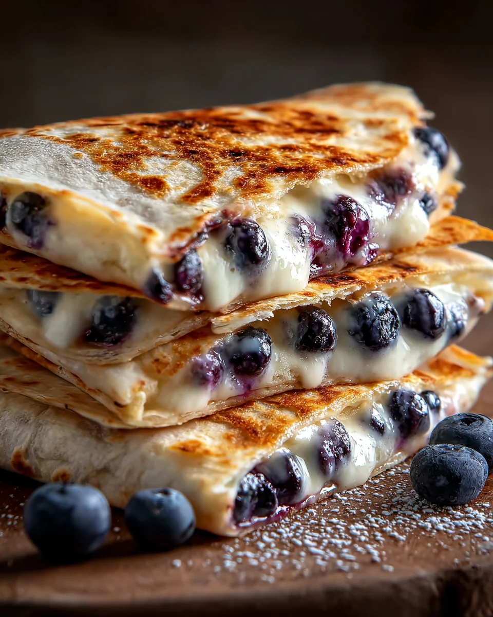 Blueberry Breakfast Quesadilla
