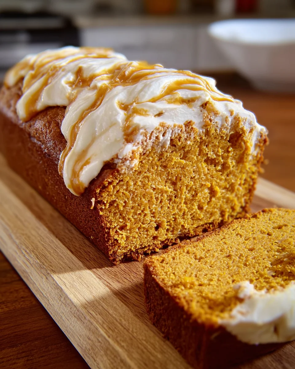 Pumpkin Cream Cheese Bread is the ultimate fall treat!