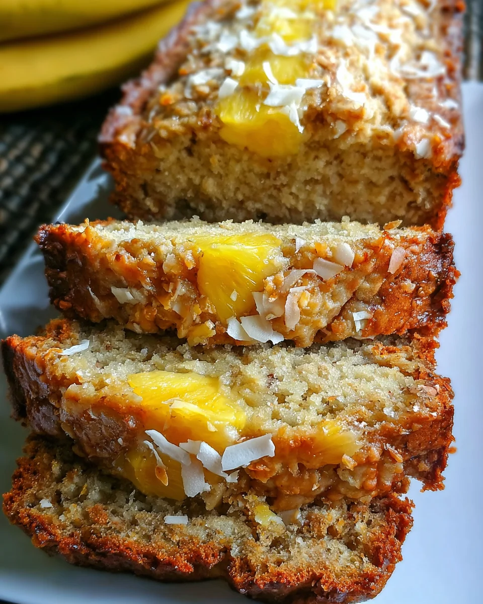 Coconut Pineapple Banana Bread