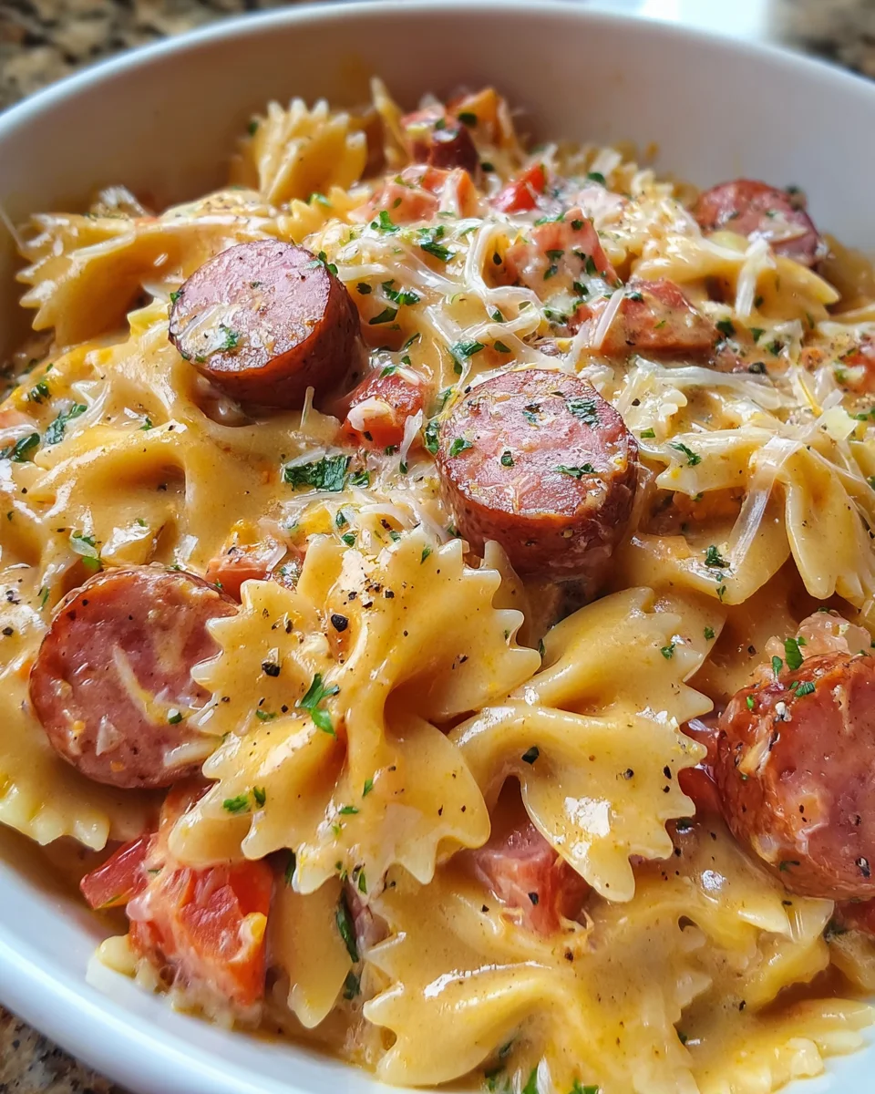 One Pot Smoked Sausage Pasta