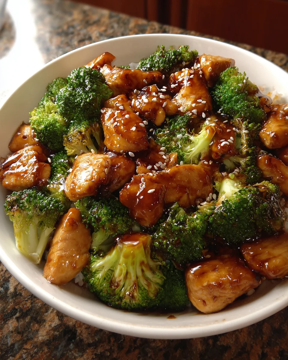 Honey Garlic Chicken and Broccoli