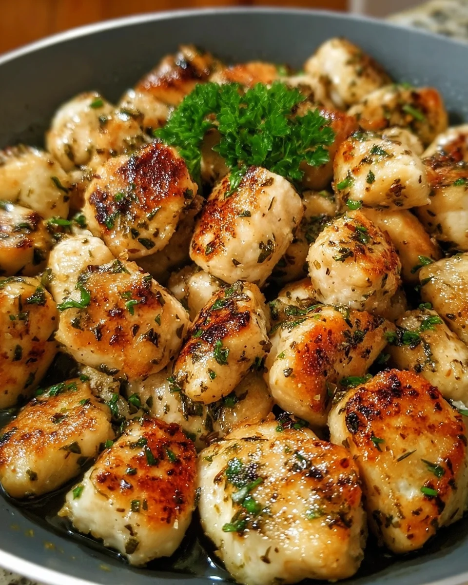 Garlic Herbed Chicken Bites