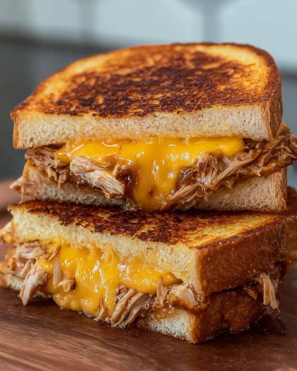 Pulled Pork Grilled Cheese