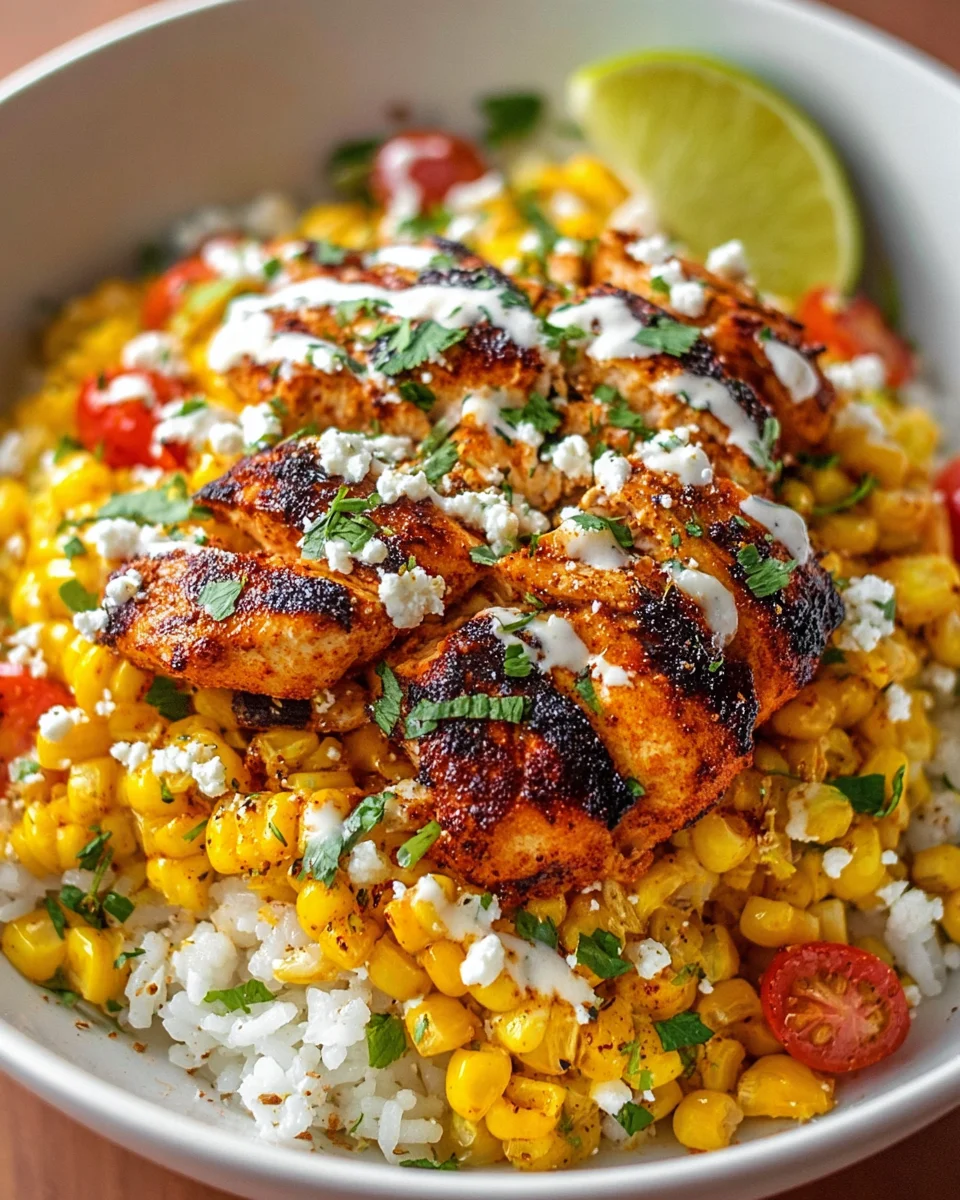 Street Corn Chicken Bowl