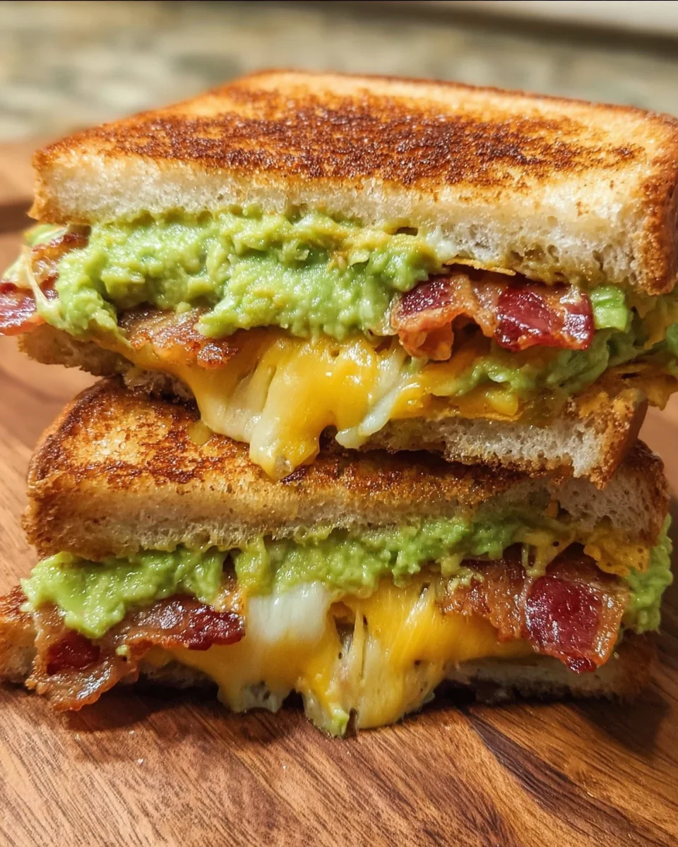 Bacon Guacamole Cheese Melt