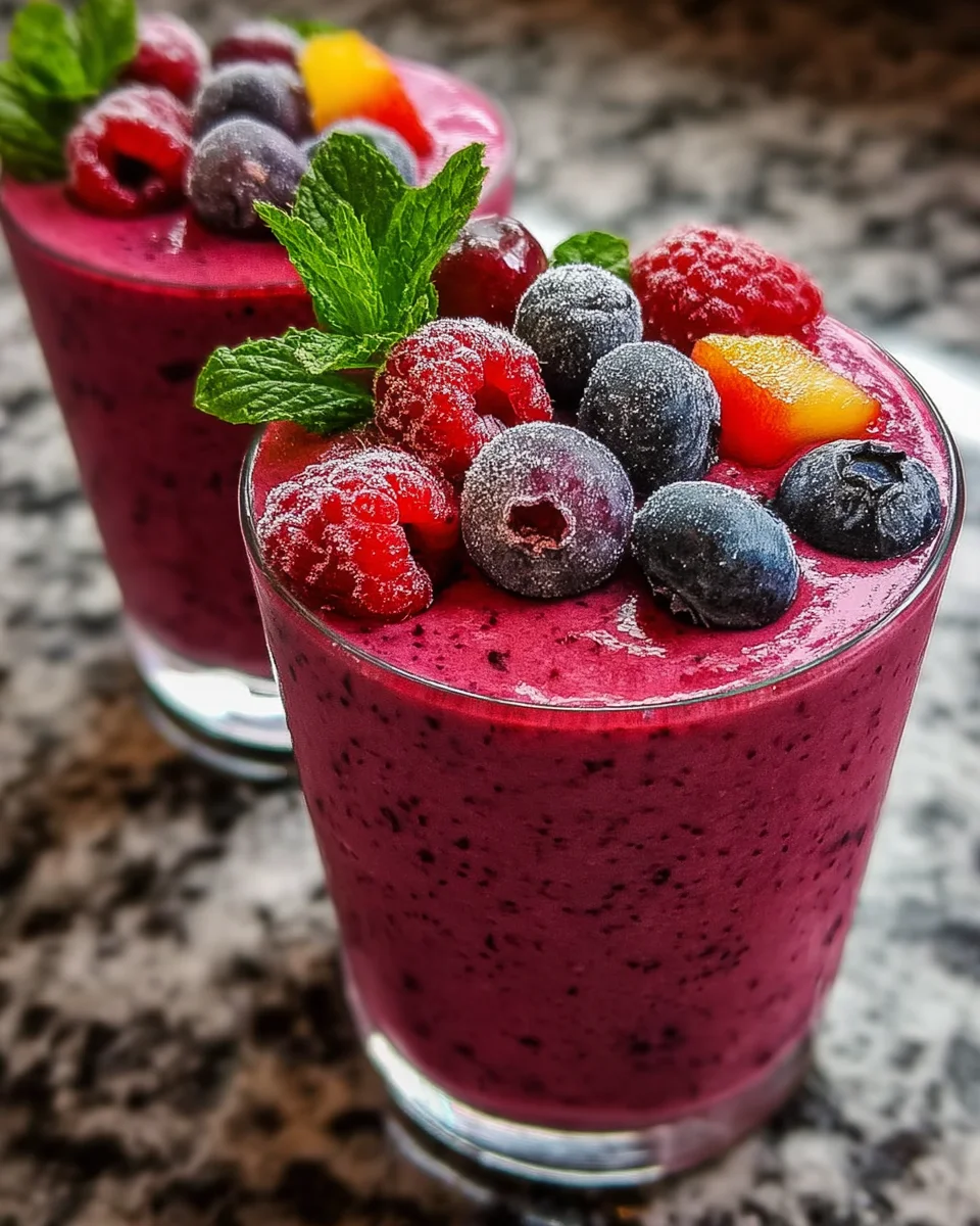 Mixed Frozen Fruit Smoothie