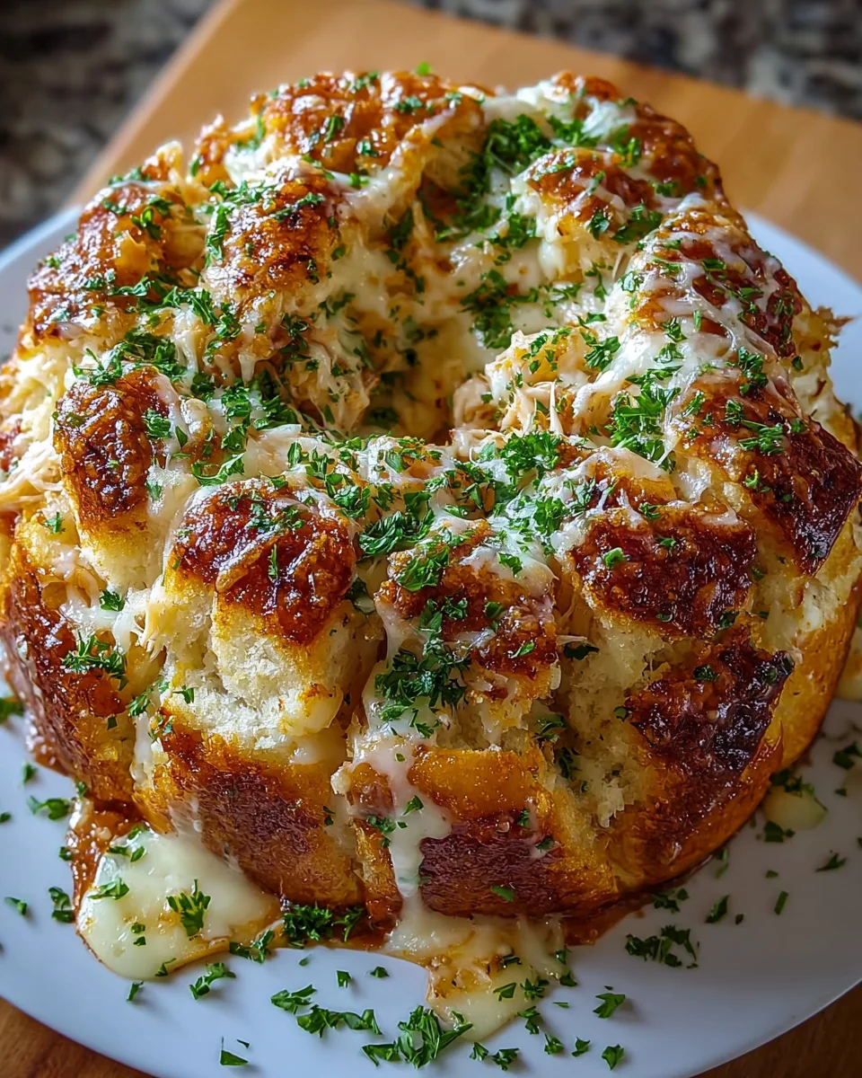 Chicken Alfredo Monkey Bread