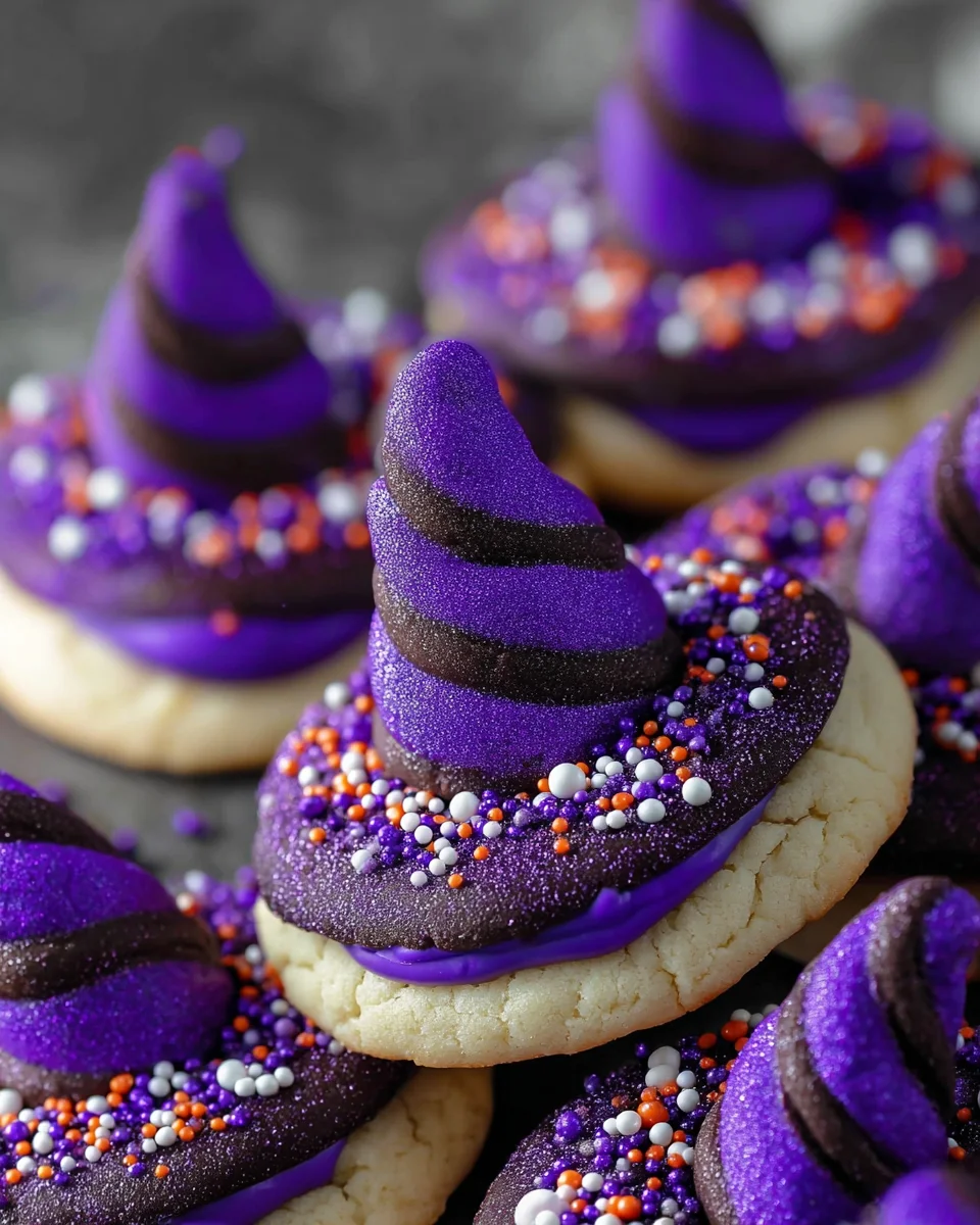 Witch Hat Halloween Cookies