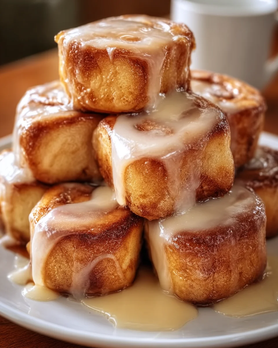 Cinnamon Roll French Toast Bites
