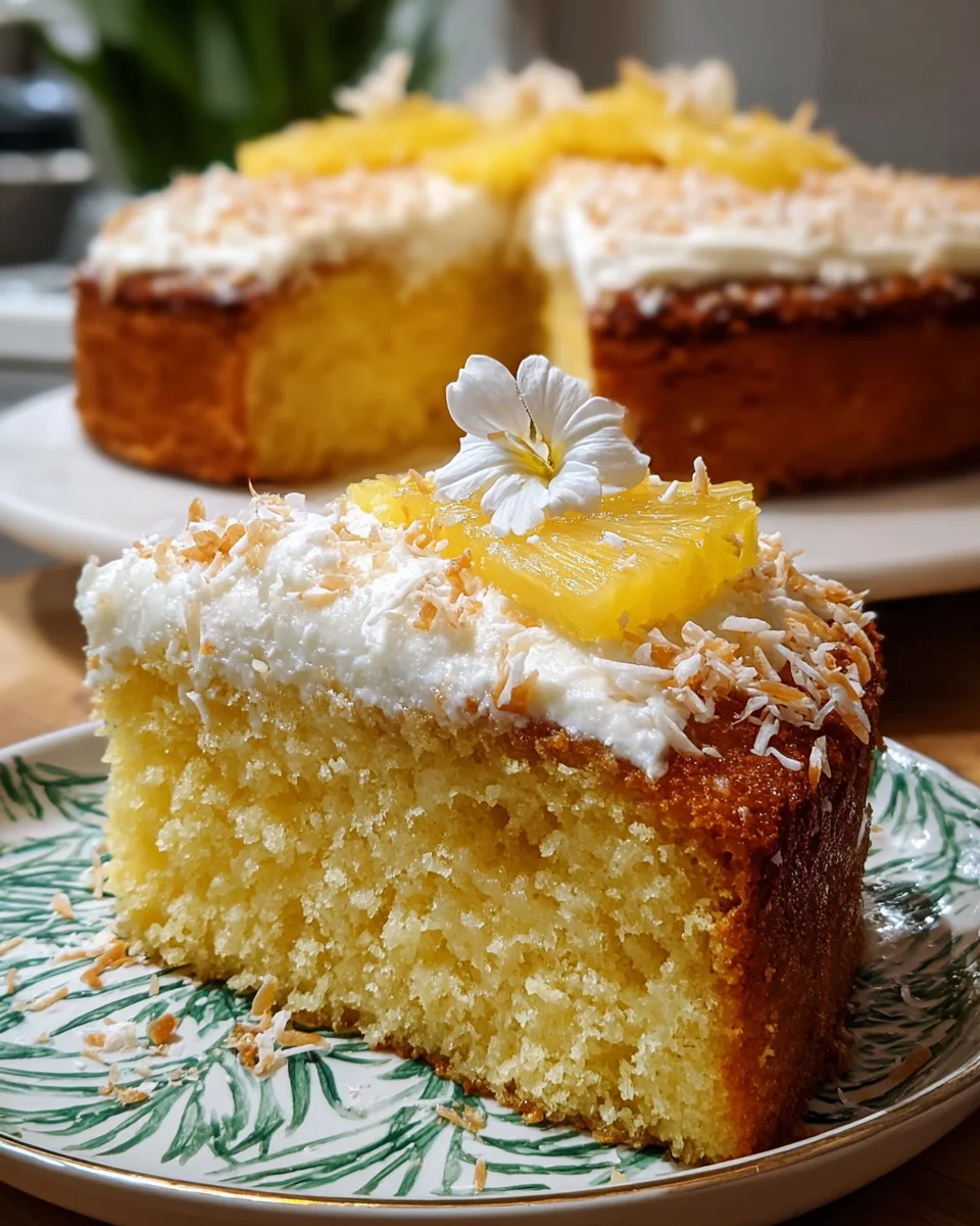 Pineapple and Coconut Cake