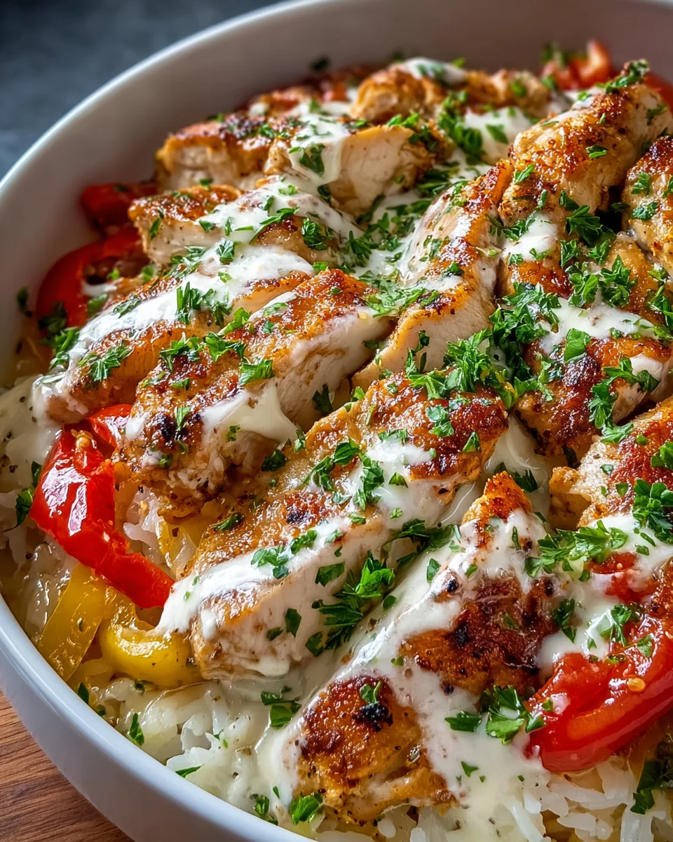 Turkish Chicken with Creamy White Sauce