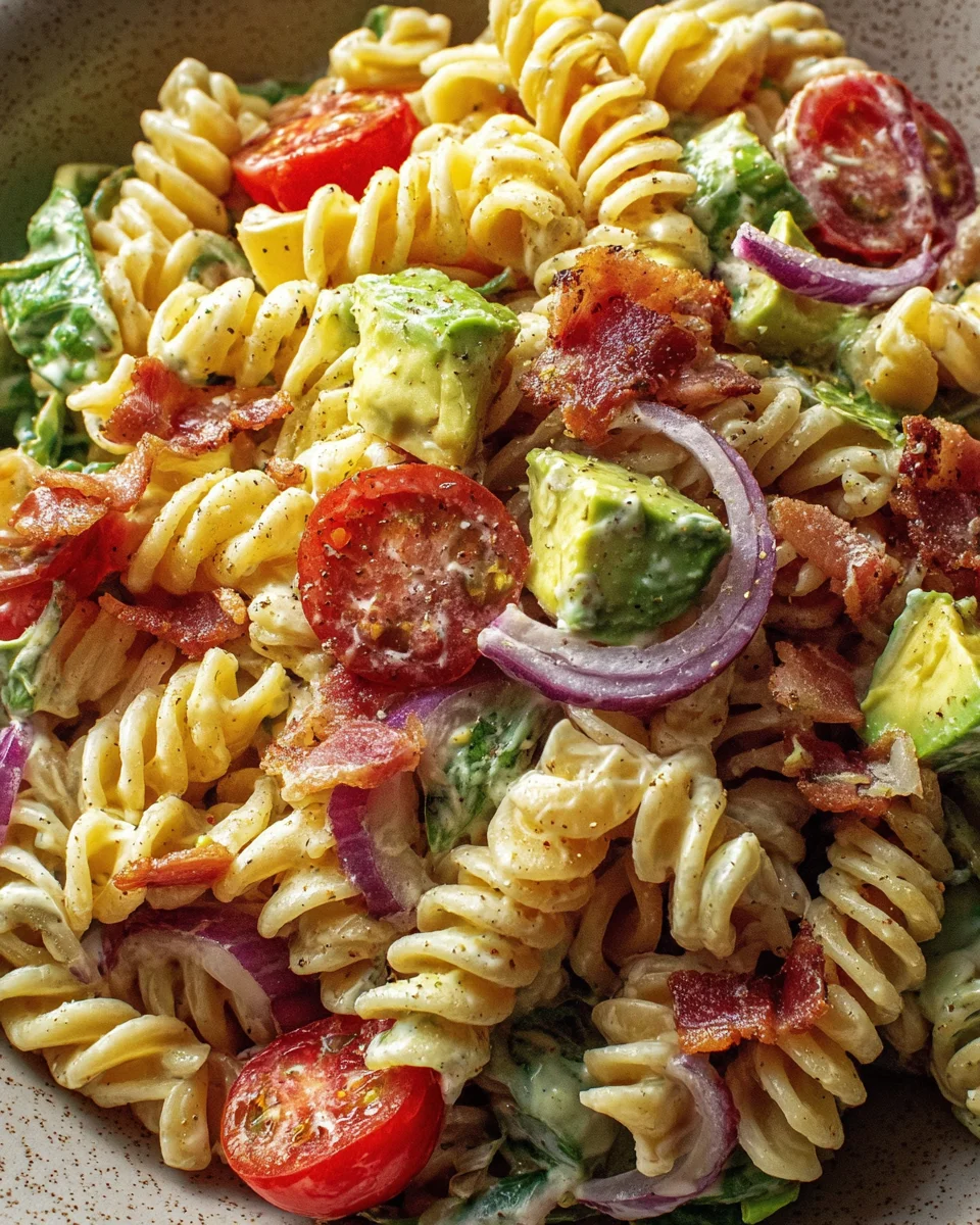 BLT Pasta Avocado Ranch