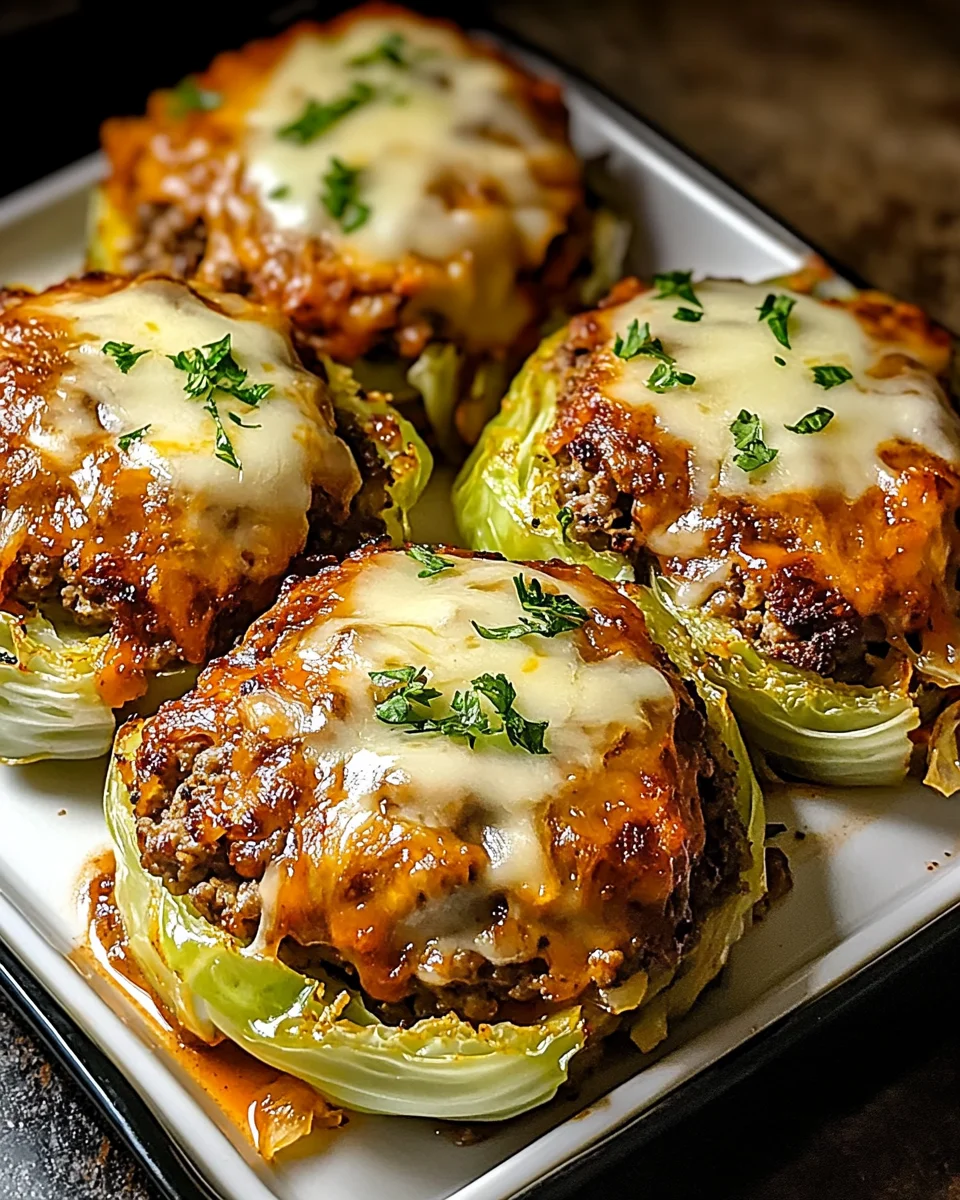 Oven-Baked Cabbage Burgers
