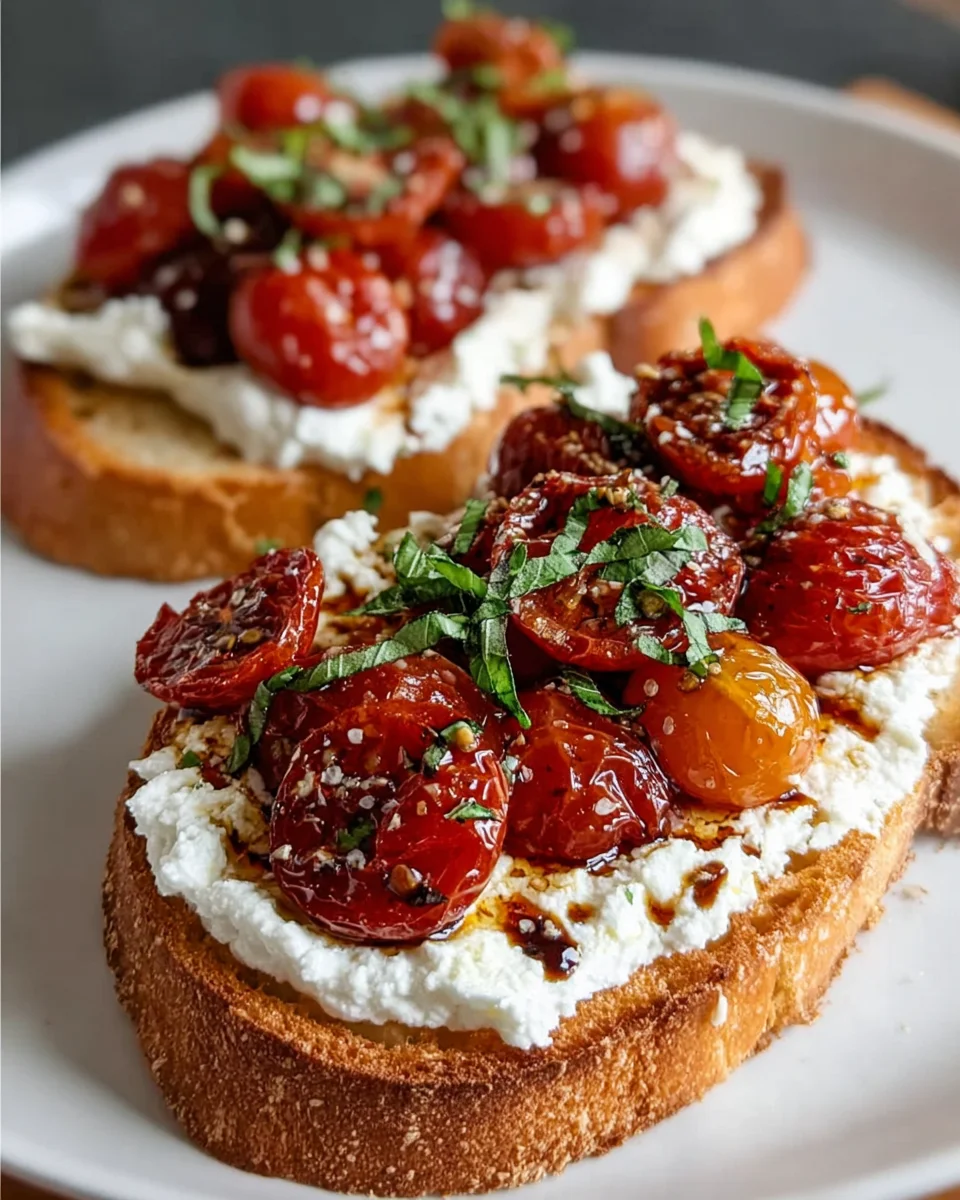 Caprese Cottage Cheese Toast