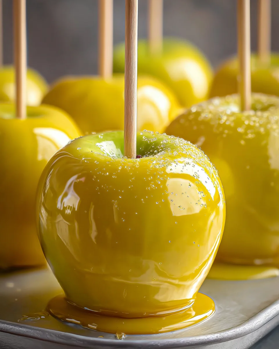 Pineapple Lemonade Candy Apples