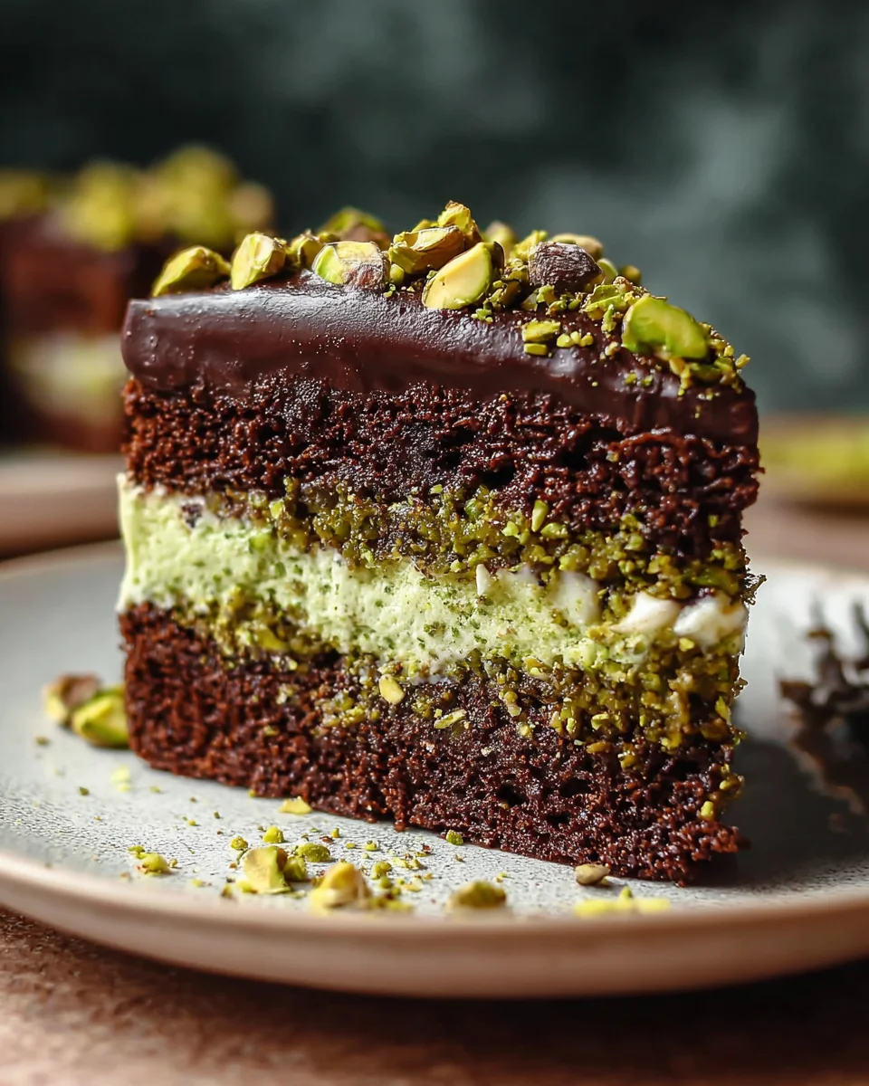 Dubai Chocolate Pistachio Cake