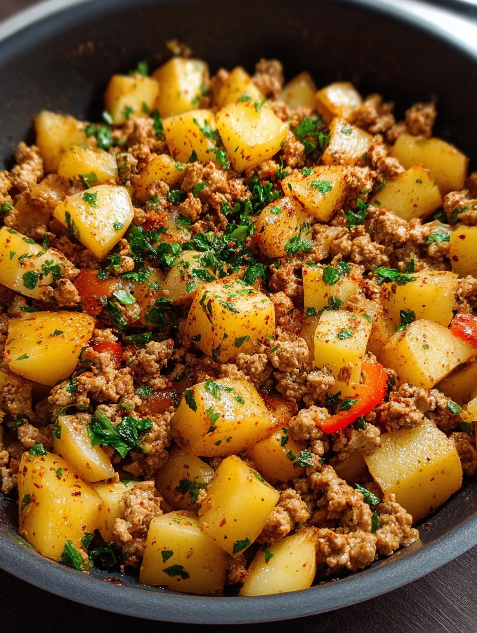 Ground turkey with potatoes