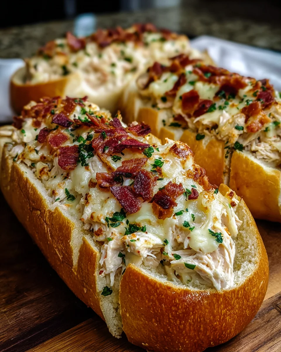 Chicken Bacon Ranch Bread