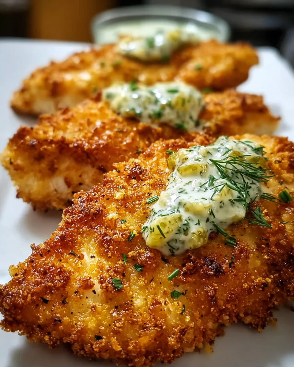 Crispy Dill Pickle Parmesan Chicken