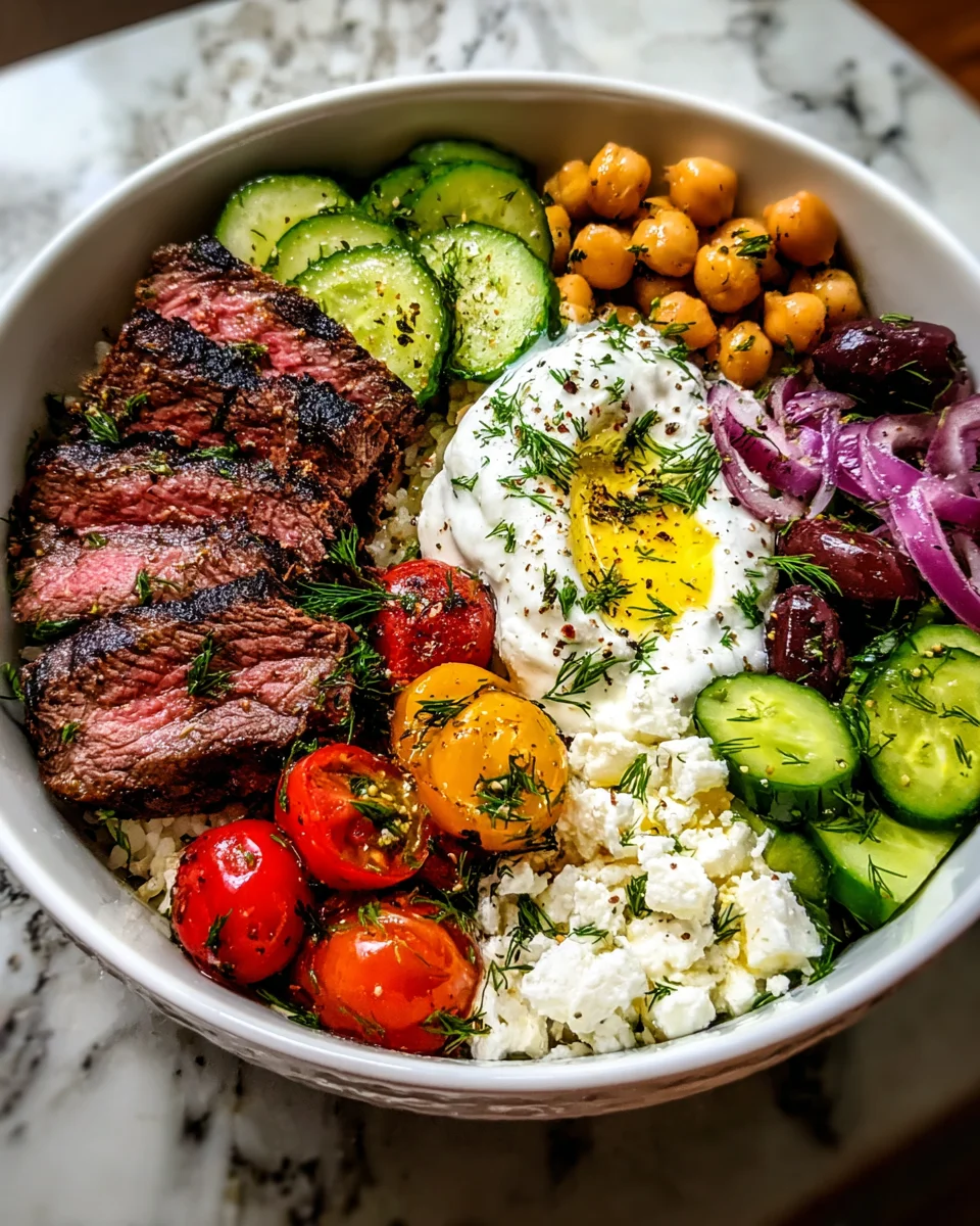 Mediterranean Steak Bowl Recipe