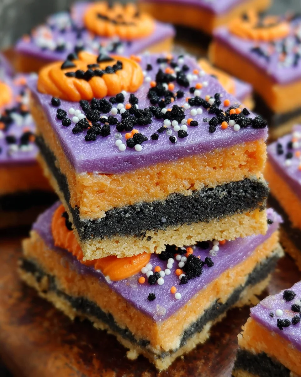 Halloween Sugar Cookie Bars
