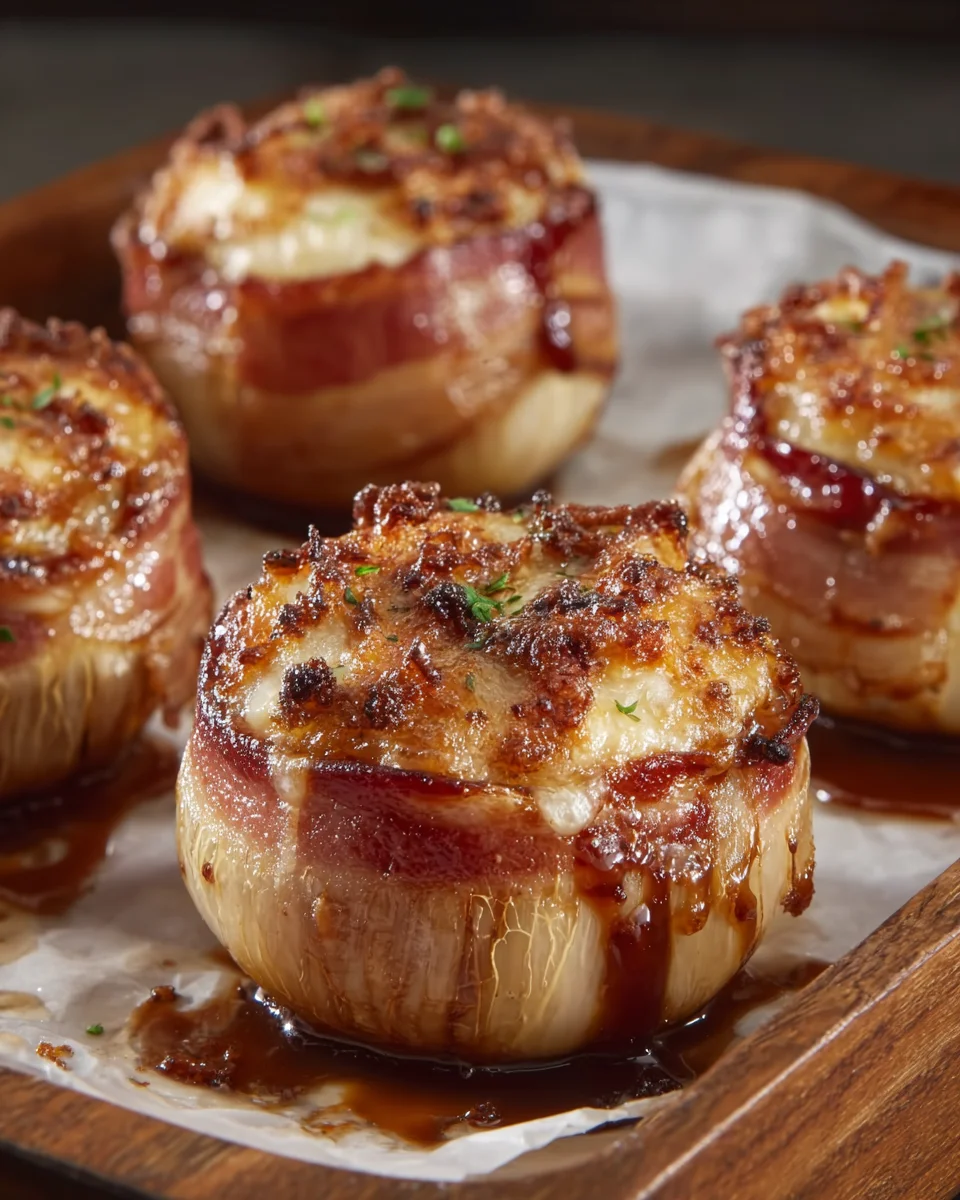 Bacon Cheddar Onion Bombs