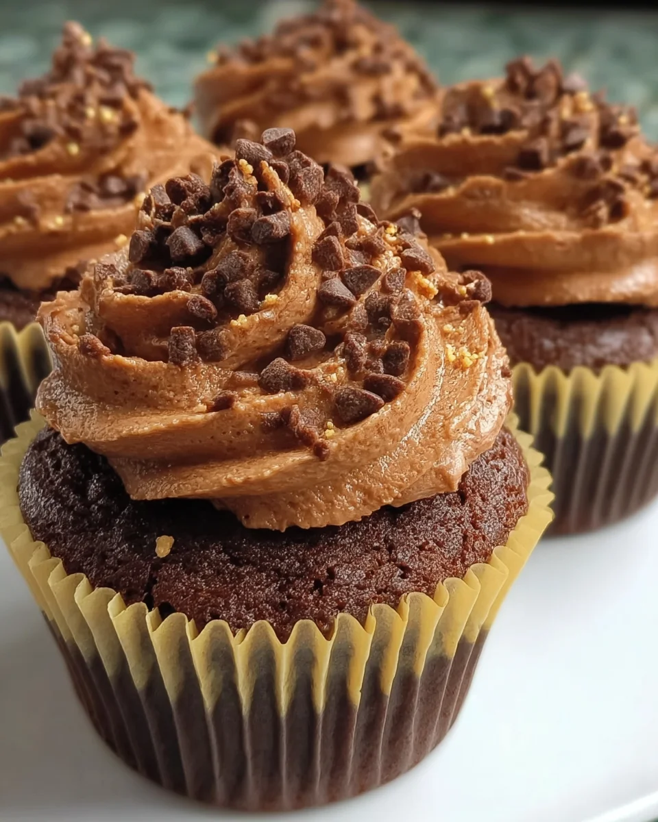 Brownie Cupcakes Chocolate Buttercream