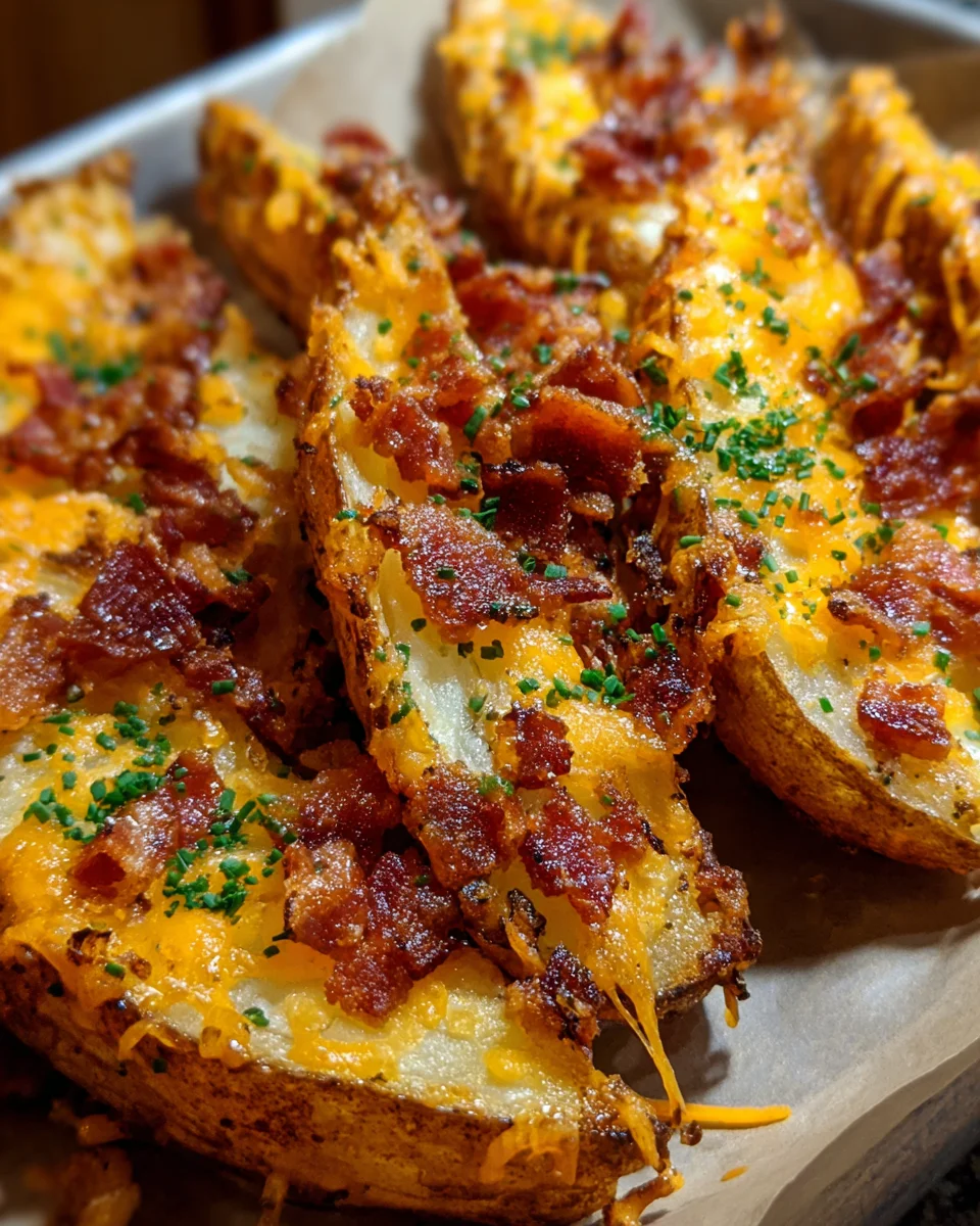 Cheddar Bacon Potato Wedges: A Crispy Delight Awaits!