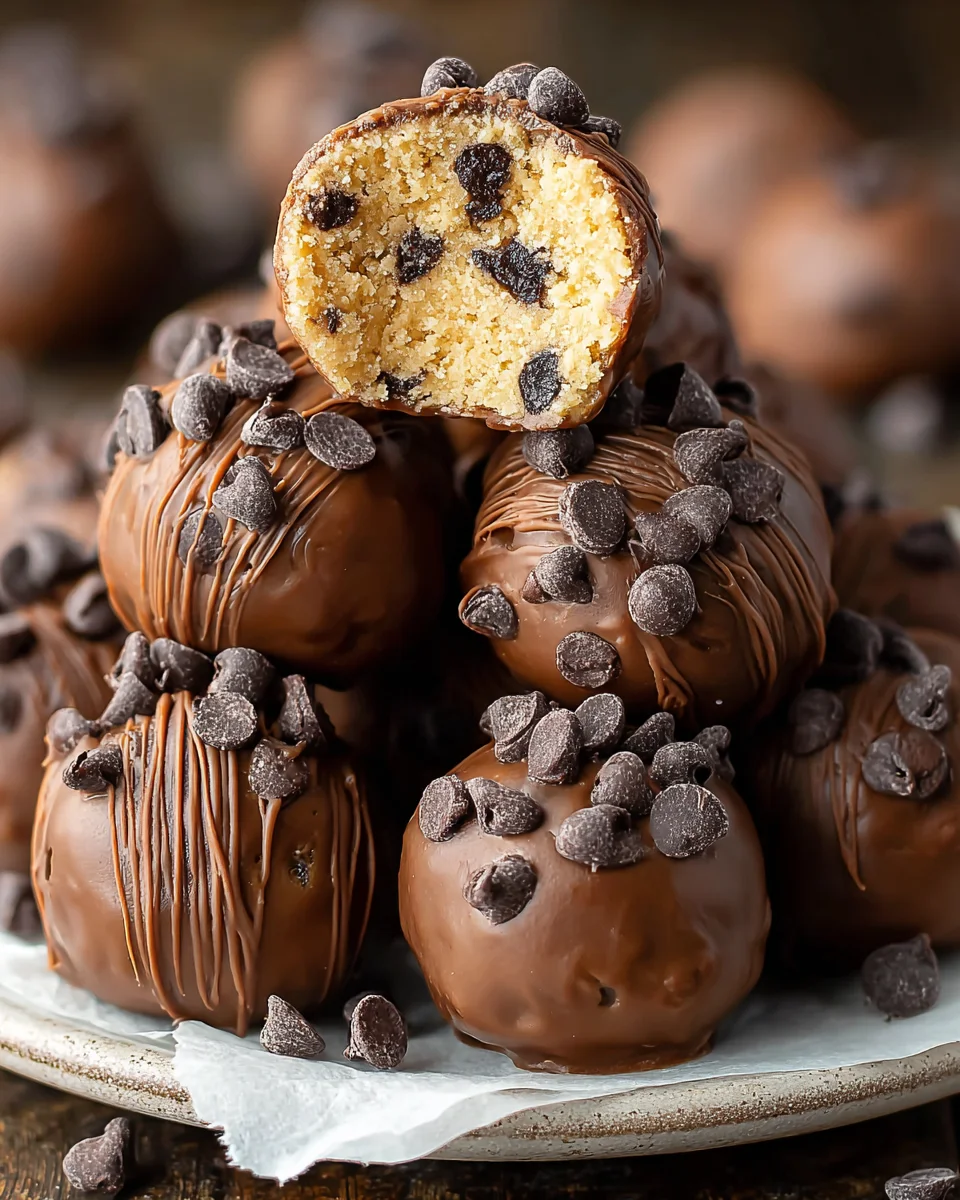 Chocolate Chip Cookie Dough Truffles