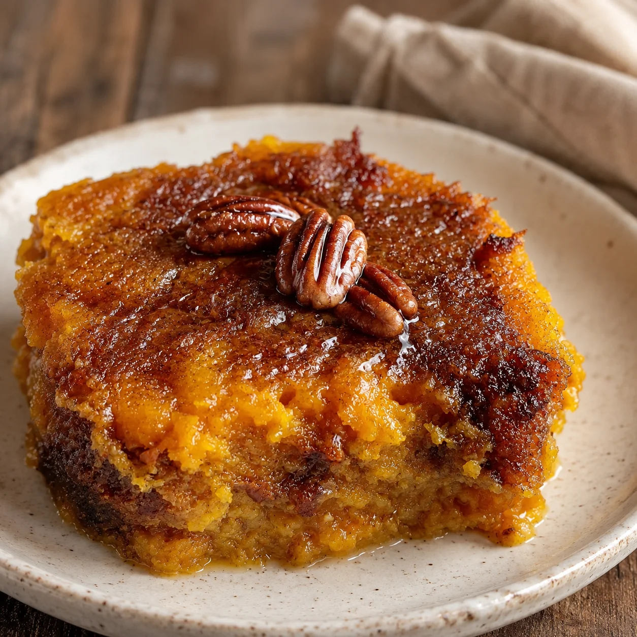 Caribbean Sweet Potato Cobbler Pudding