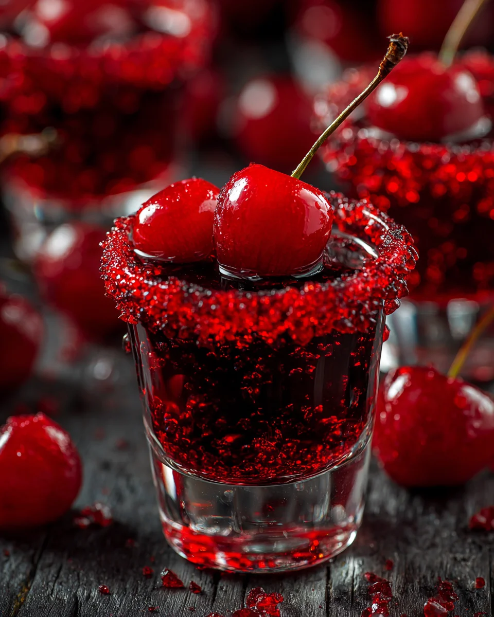 Twisted Cherry Shots that Sparkle with Flavor!