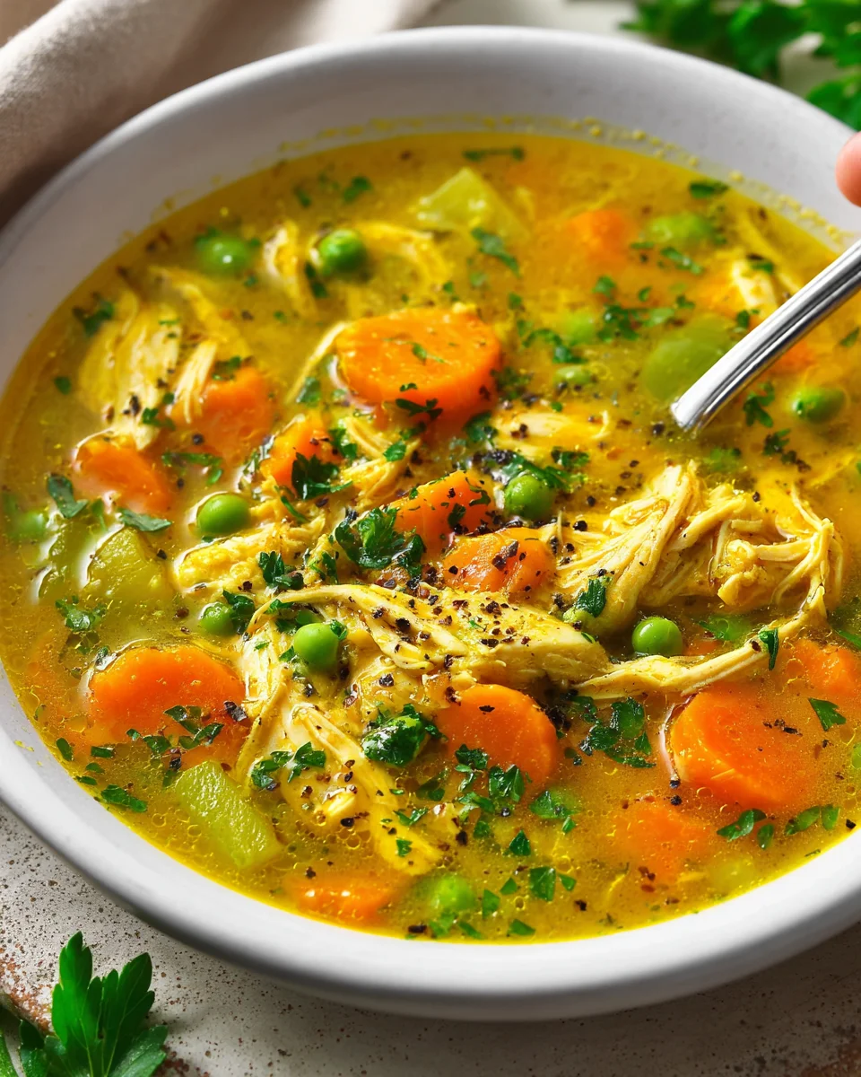 Anti Inflammatory Turmeric Chicken Soup for Health Boost!