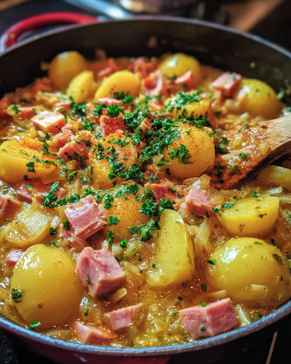 Stewed Potatoes with Ham: A Comforting Delight Recipe