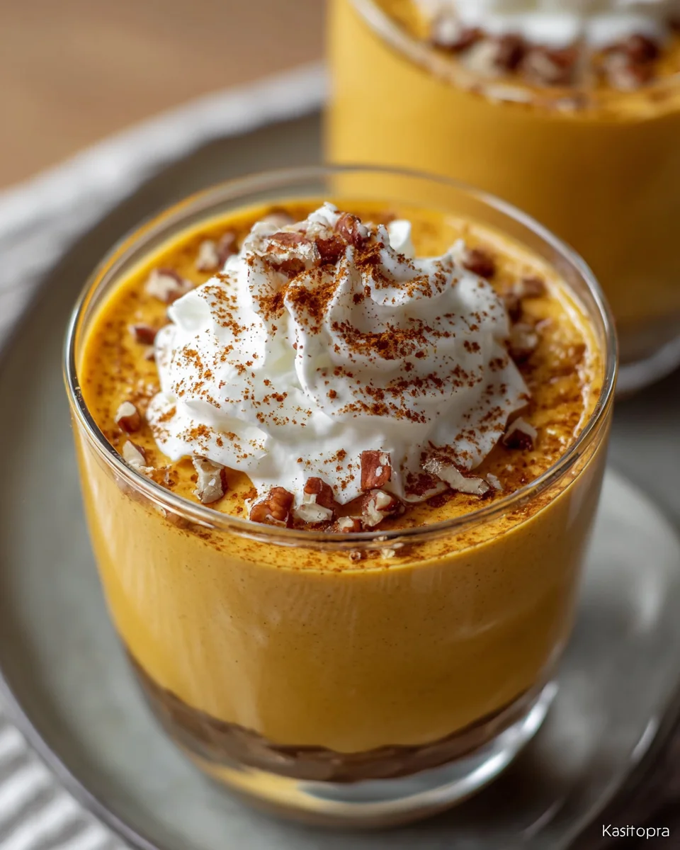 Pumpkin Cottage Cheese Mousse