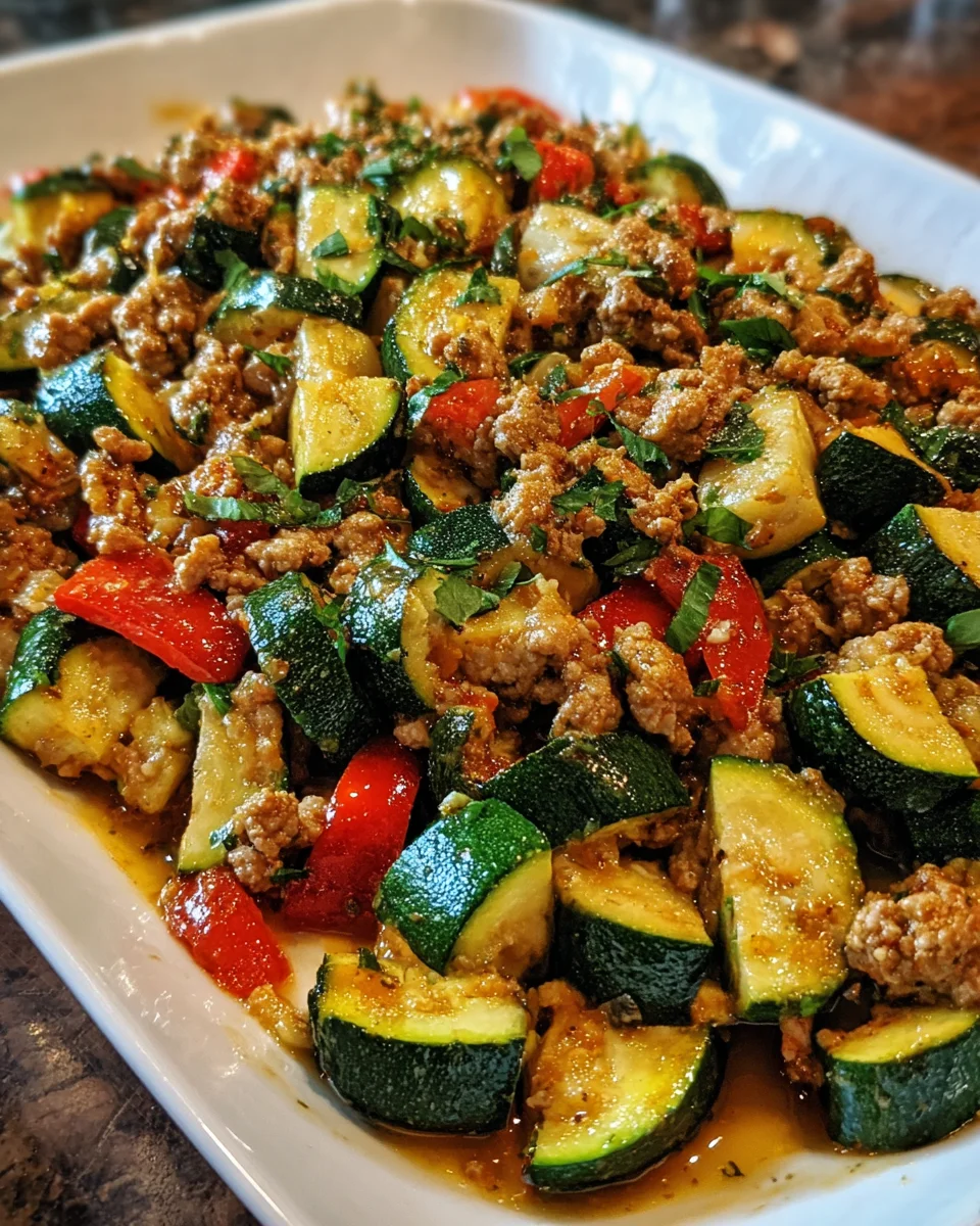 Ground Turkey and Zucchini Skillet: Easy, Healthy Recipe!