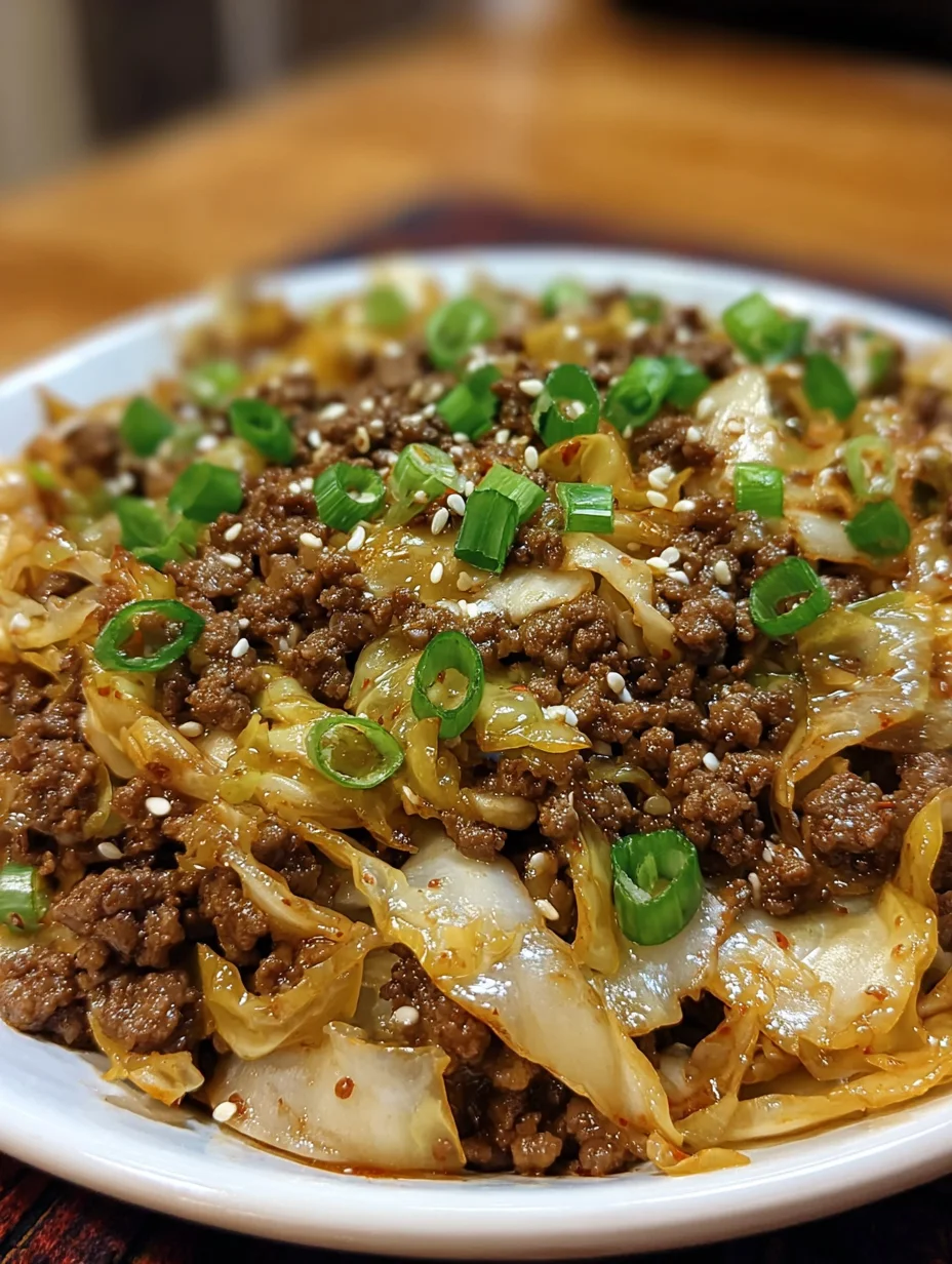 Low-Carb Mongolian Ground Beef and Cabbage Recipe Revealed!