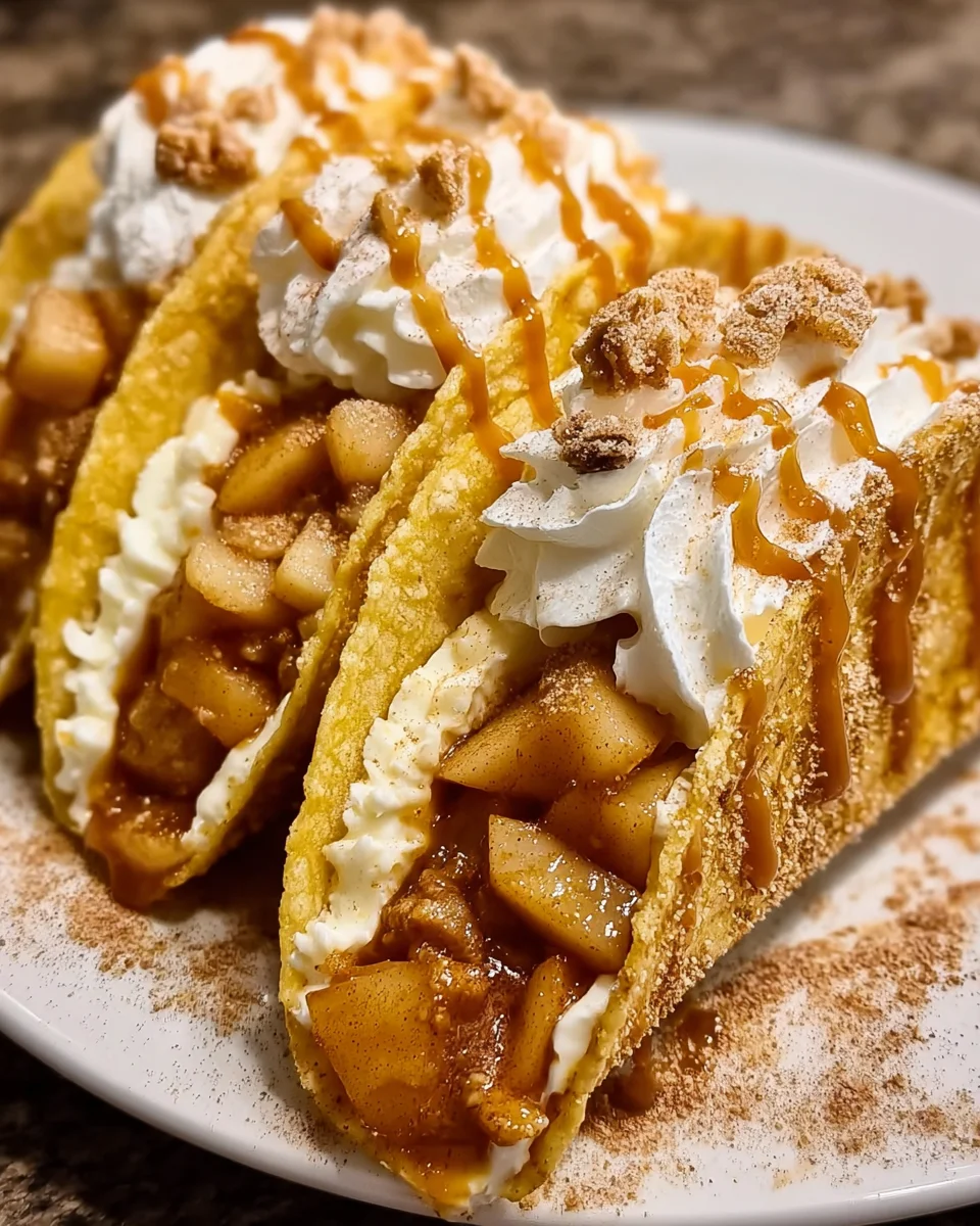 Apple Cheesecake Tacos