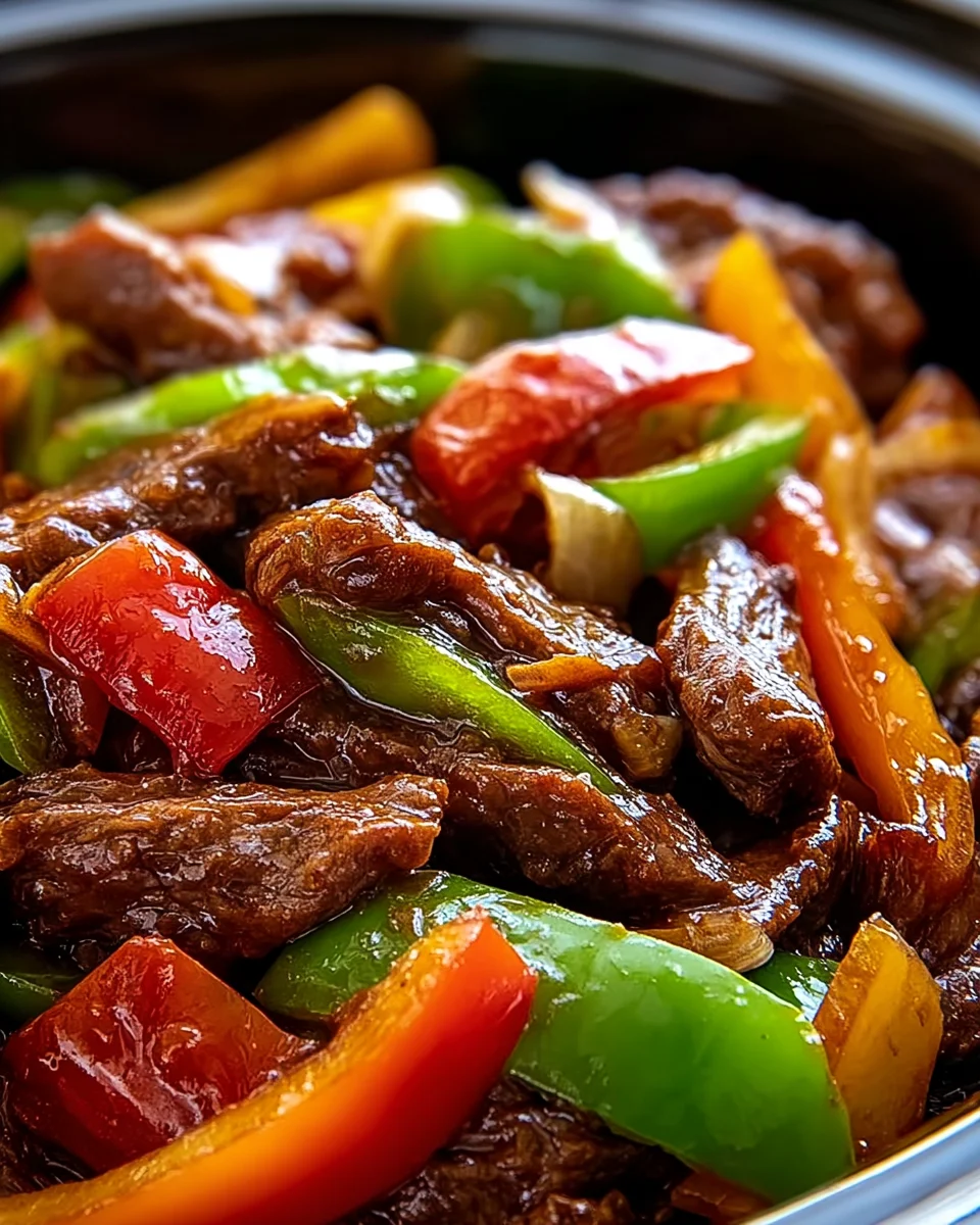 Pepper Steak in a Crock Pot