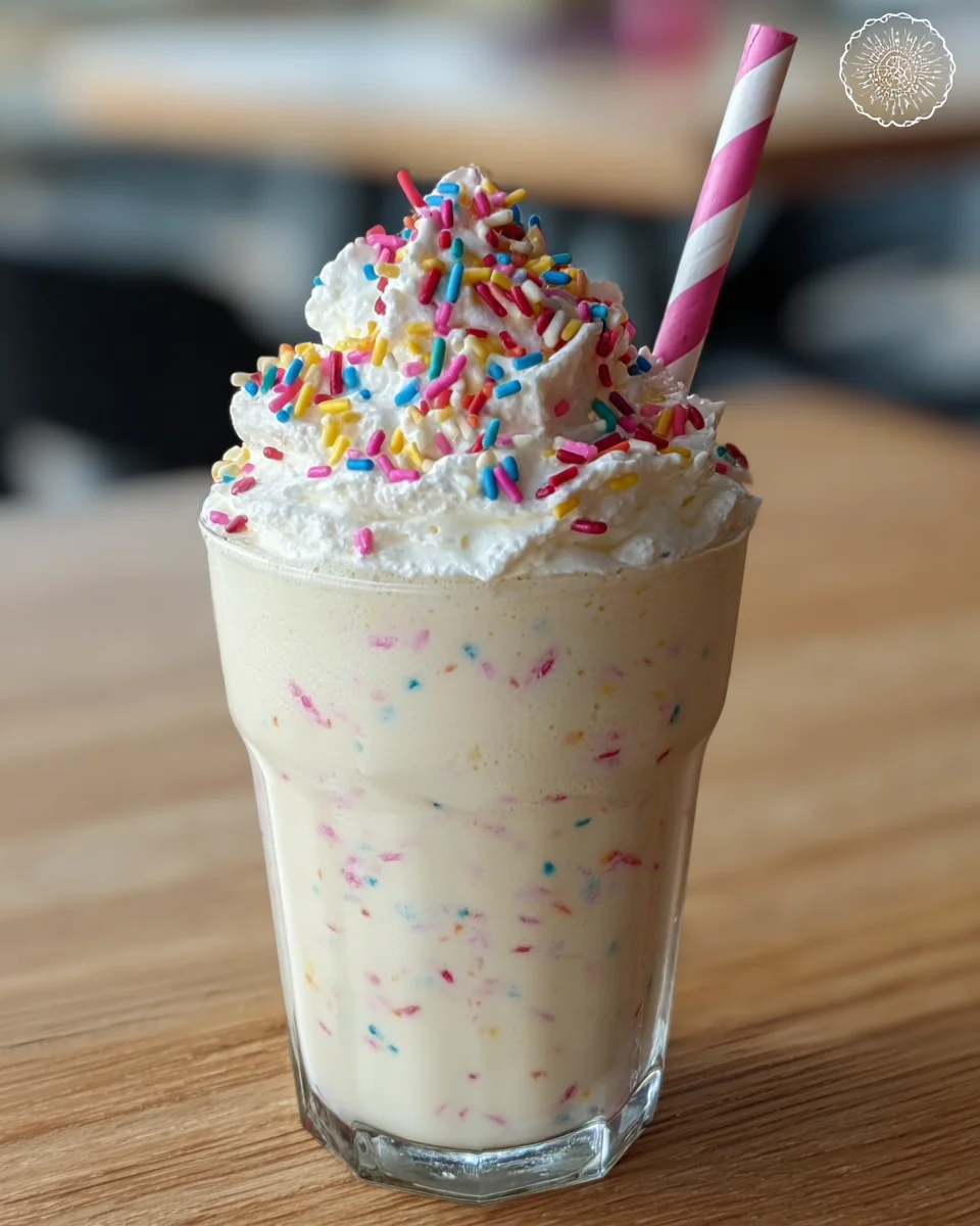 Funfetti Cake Batter Milkshake
