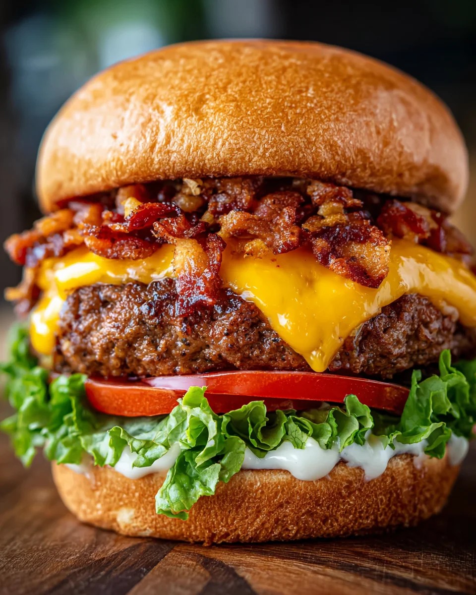 Crack Burgers Bacon Cheddar: Indulge in Gourmet Flavor!