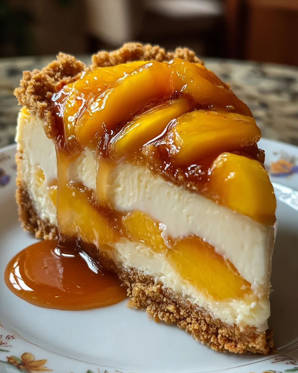 Peach Cobbler Cheesecake Fusion is a must-try delight!
