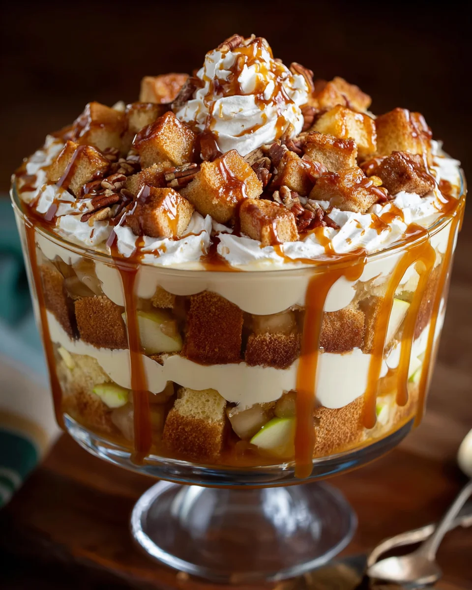Caramel Apple Trifle Layers: A Delicious Dessert Delight!