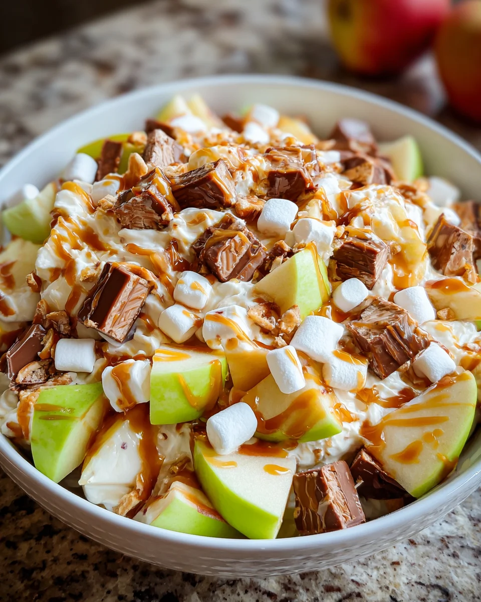Snickers Caramel Apple Salad: A Delightful Dessert Recipe!