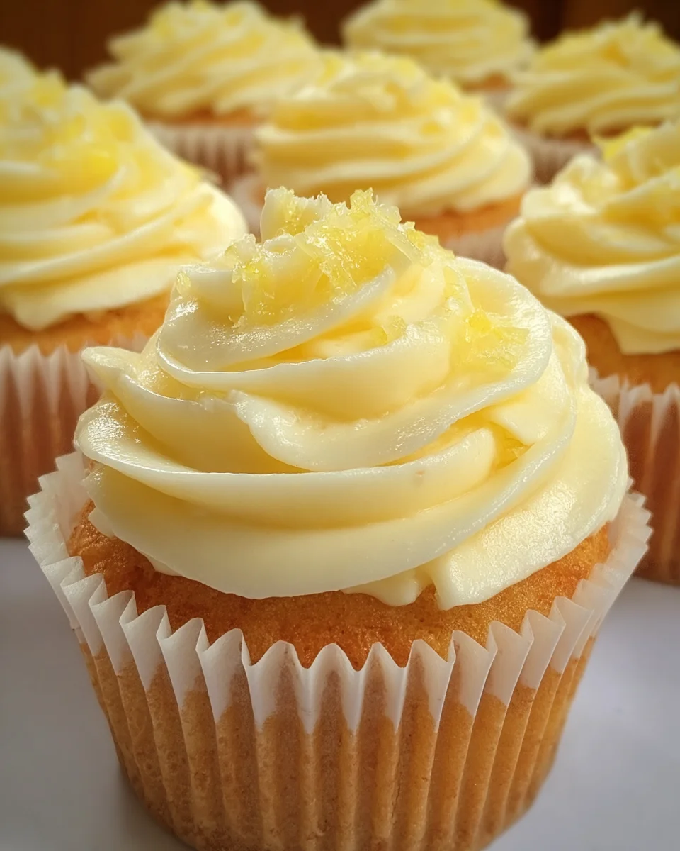 Lemonade Cupcakes Lemon Frosting