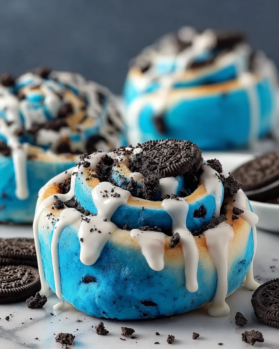 Cookie Monster Cinnamon Rolls Recipe