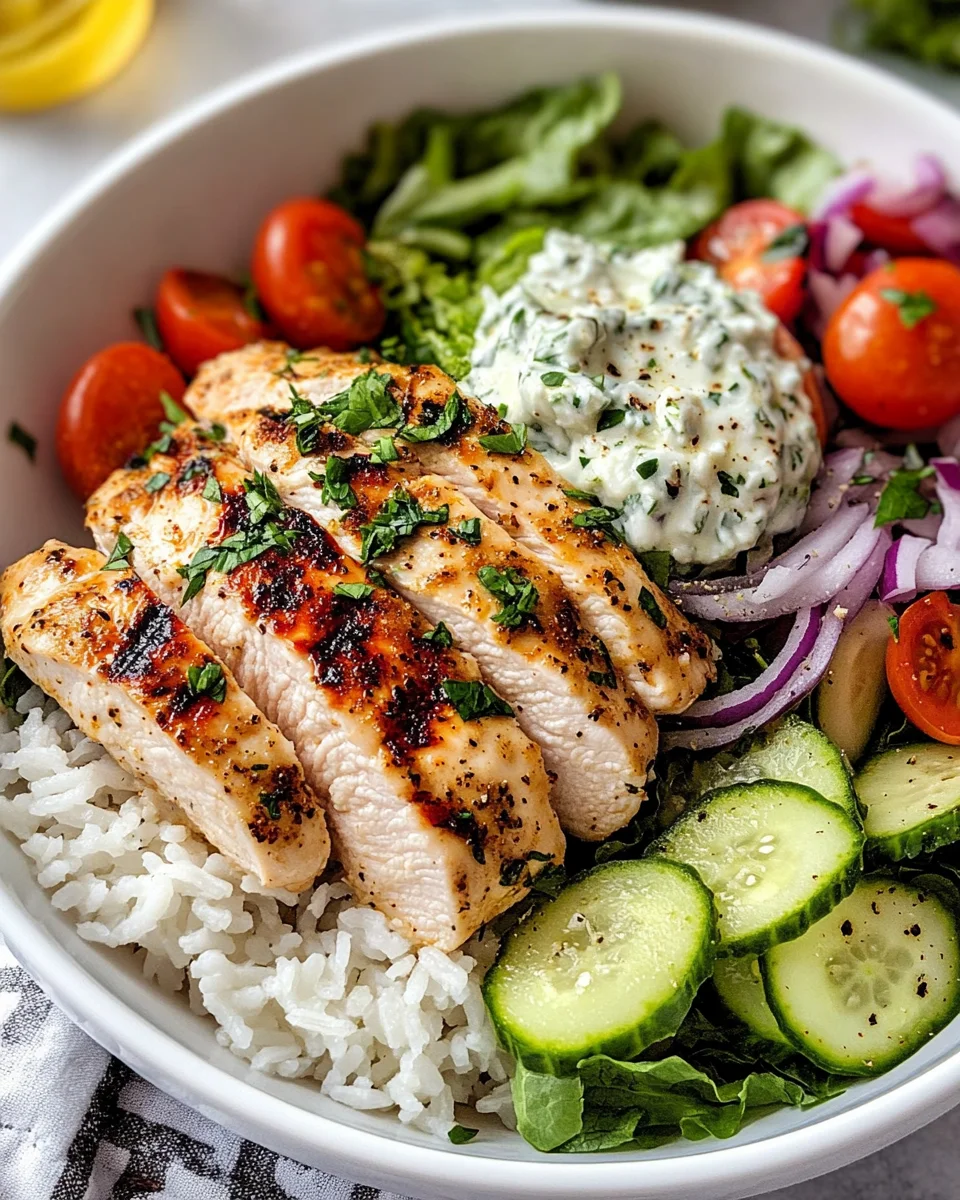 Healthy Greek Chicken Bowls