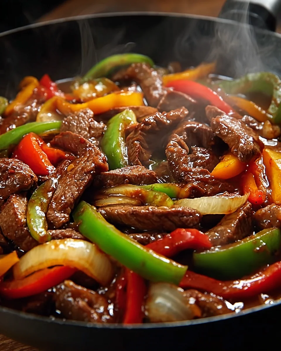 PEPPER STEAK IN A CROCK POT