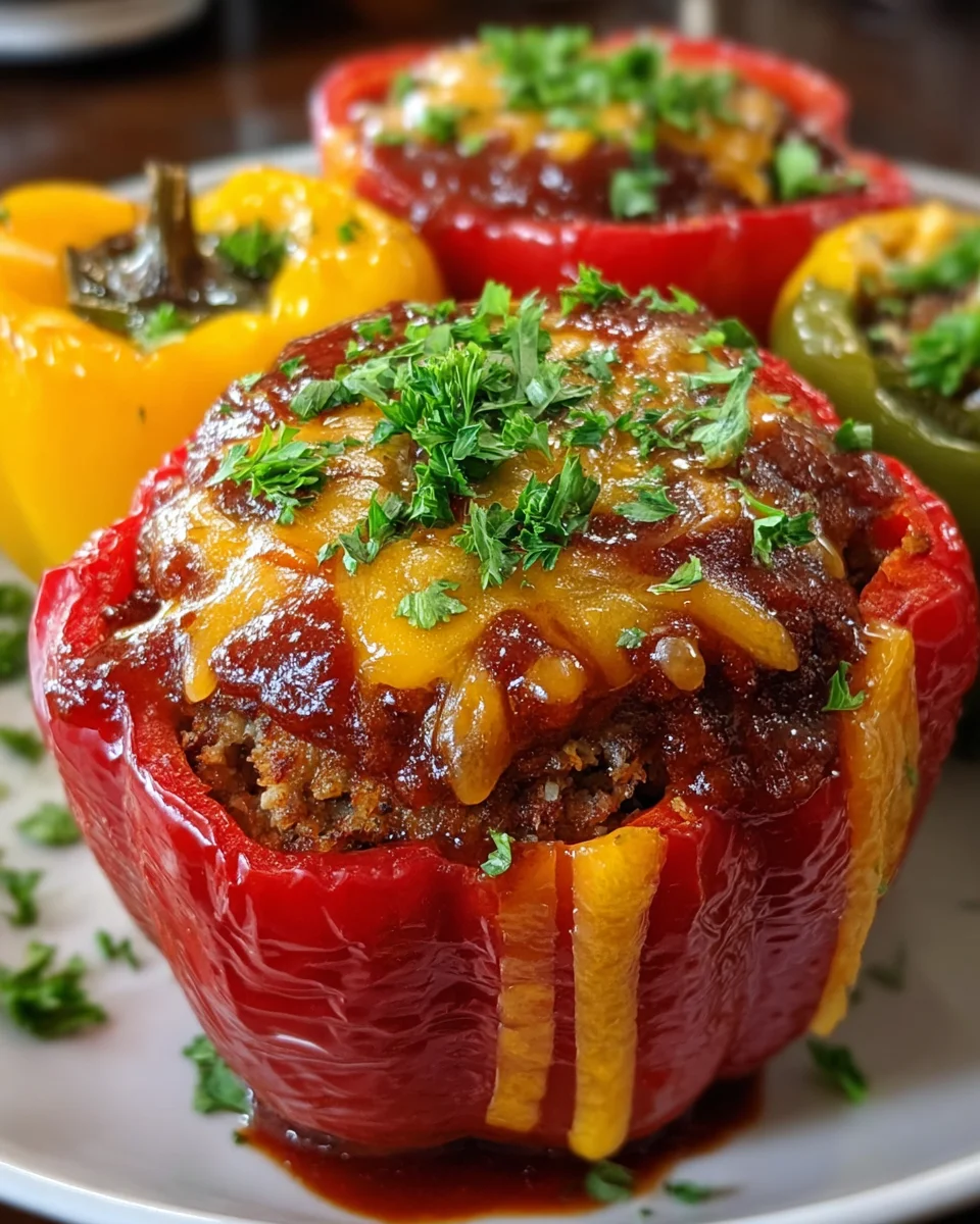 Smoky BBQ Meatloaf Stuffed Peppers: A Flavorful Delight!