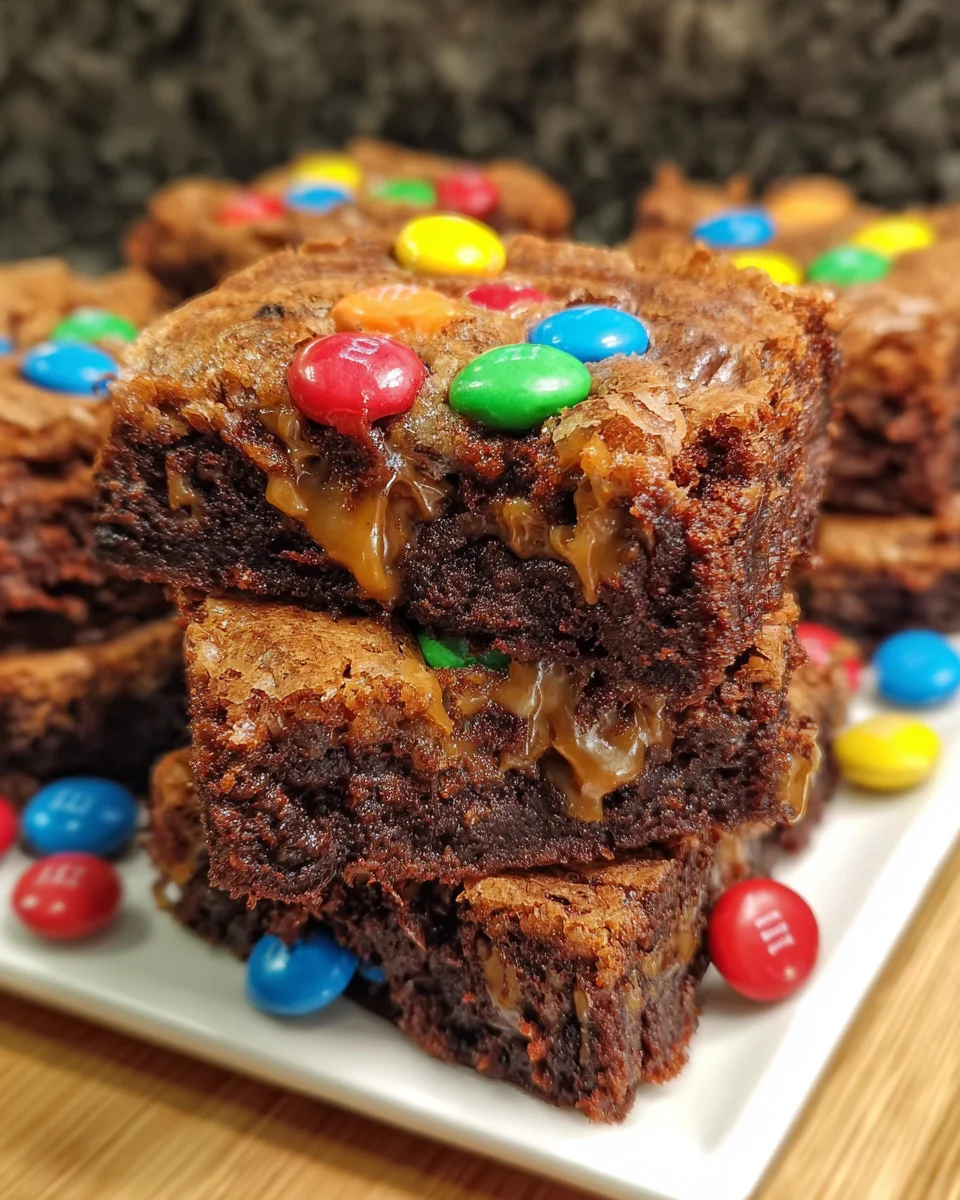 M&M Brownies Chocolate Fudge