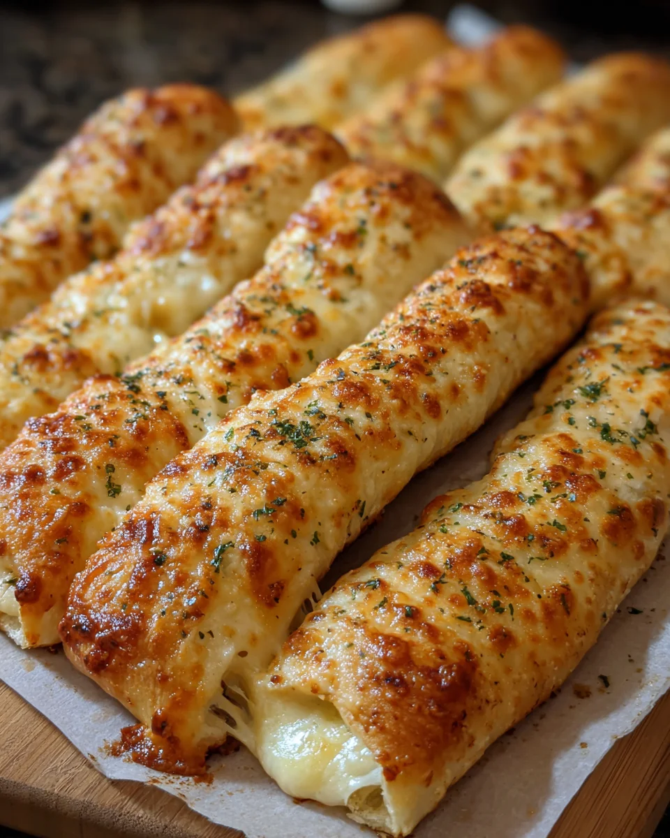 Cheese Stuffed Garlic Breadsticks – A Must-Try Recipe!